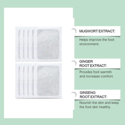 100% Merbal & Gentle Ingredient Detox Foot Pads (1 BOX = 20 PATCHES-BUY 1 GET 1 FREE)