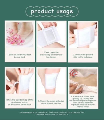 100% Merbal & Gentle Ingredient Detox Foot Pads (1 BOX = 20 PATCHES-BUY 1 GET 1 FREE)