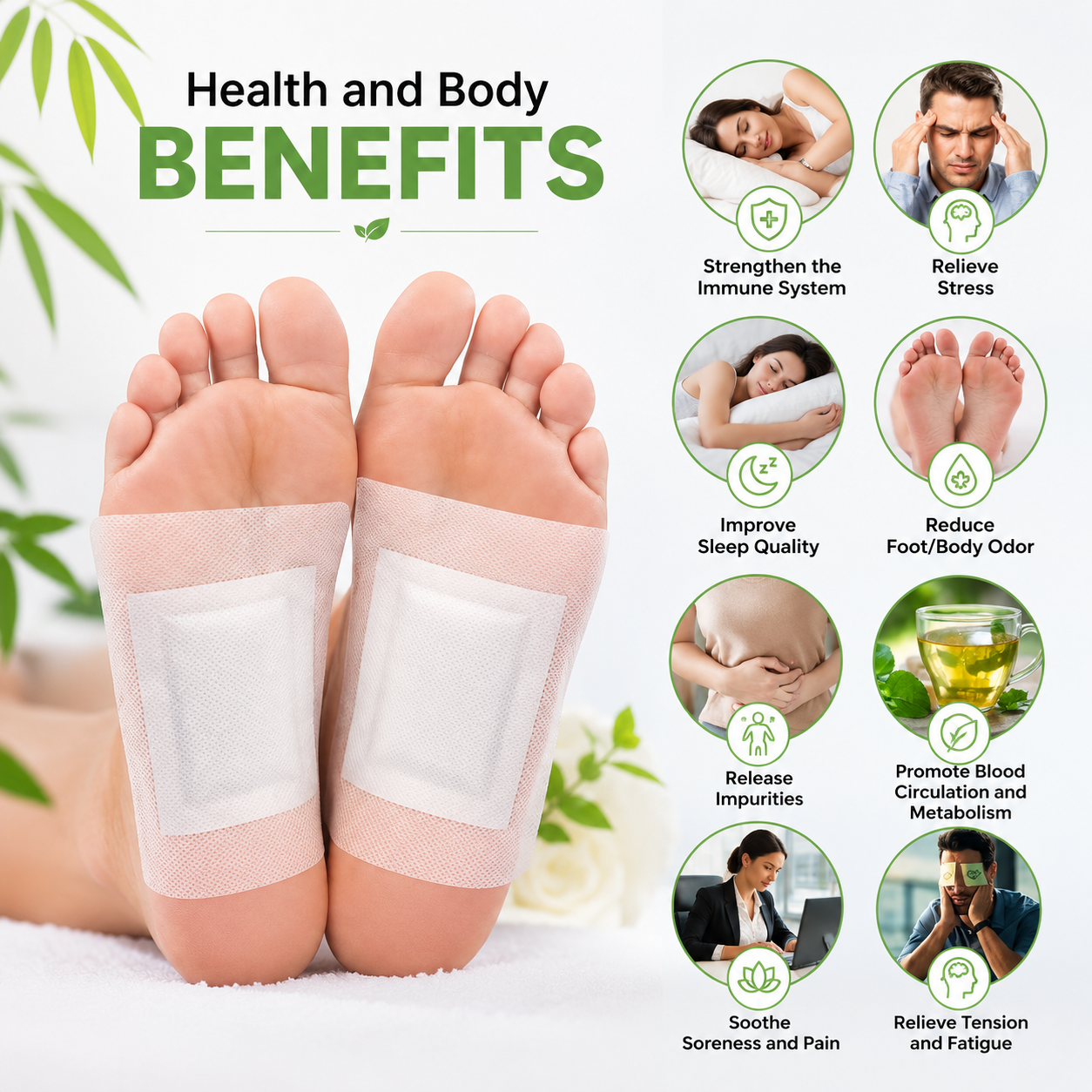 HerbalCleanse Foot Patch (Pack of 10) BUY 1 GET 1 FREE