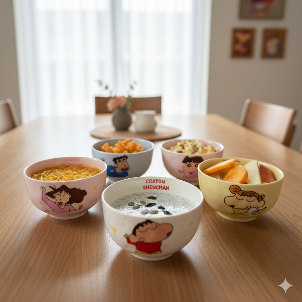 Shinchan Family Bowl Set
