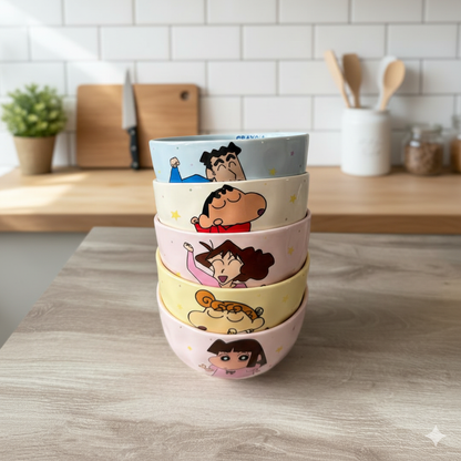 Shinchan Family Bowl Set