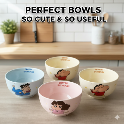 Shinchan Family Bowl Set