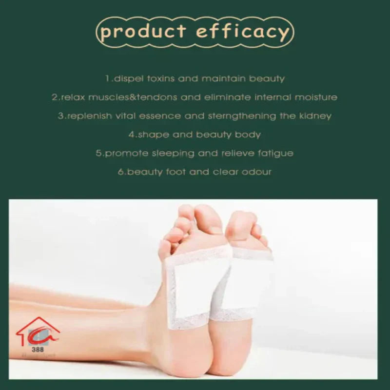 100% Merbal & Gentle Ingredient Detox Foot Pads (1 BOX = 20 PATCHES-BUY 1 GET 1 FREE)
